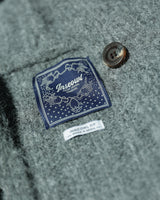 CROPPED HOODIE CARDIGAN - CHARCOAL