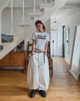 Clear Balloon Wide Cotton Pants