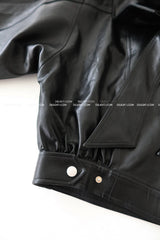 Big Ribbon Detachable Oversized Fit Rider Jacket