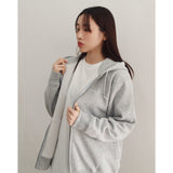 ヌーヴェルヴァーグフーディージップアップ (GREY)