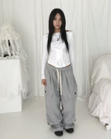 Pure rivet cargo pants