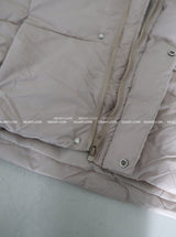 Robs High-Neck Hooded Short Padded Jacket