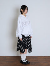 MEOW CAT EAR HOODIE ZIP UP - WHITE