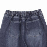 Gracie Double Pintuck Balloon Denim Pants
