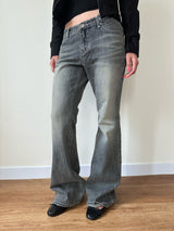 grey low wash denim