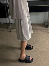 ASCLO Color Pleats Short Pants (4color)