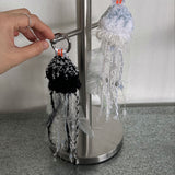 [MADE] Vinly Jellyfish Keyring (White / Black)