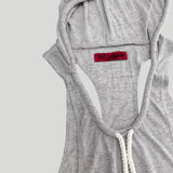ROPE KNOTTED BACK HOOD