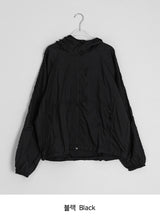 [unisex] バヒカラーフードウィンドブレーカージャンパー