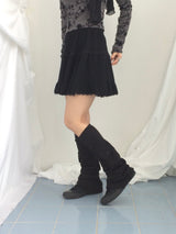 vintage knit lace skirt