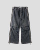 DRASLOW TRACK WIDE DENIM PANTS
