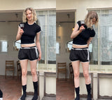 Stripe bubble bloomers