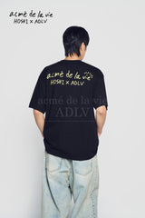 24FW HOSHI X ADLV TIGER SKETCH SHORT SLEEVE T-SHIRT BLACK
