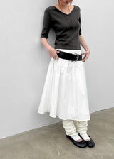 [MADE] Monier Cotton Flare Midi Skirt