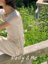 Layered Ribbon T-Shirt(3color)