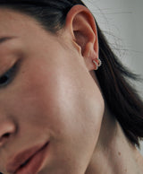 [925 silver] Deux.silver.211 / ミニビルピアス(シルバー)