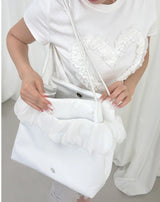 Frillish shoulder bag (white)