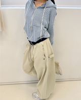 ツーサイドバックルパンツ❤ - 3 COLORS