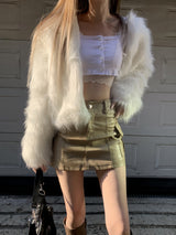 Uress Vintage Fur Jacket (White)
