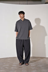 S-Cオープンヘンリーネック 1/2 TEE (Charcoal)