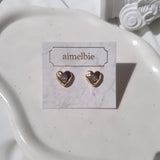 ジェニーハートピアス - Gold Color