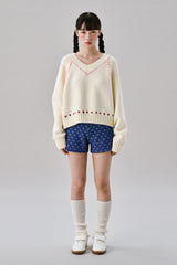 Jacquard Short Pants [Blue]
