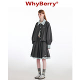 WhyBerry 24AW "Cream Berry" フラワーバッドハーフレングススカート