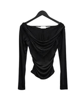 Lua Cowl Neck Hooded Off-Shoulder