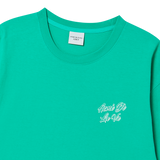 25SS アウトラインスクリプトロゴ半袖Tシャツ パステルグリーン