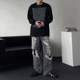 lettering Long-sleeved Tee MTM (2 colors) D761471626868
