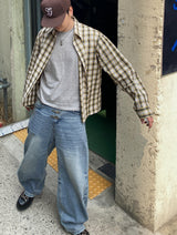 No.1687 B regular check SHIRT (3color)