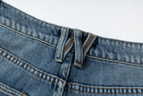 ICE BLUE HOT-FIX RHINESTONE CRINKLE WHISKER BOOTCUT JEANS