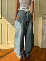 CROSS LAYERED DENIM
