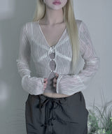 V Lace Sleeveless (2colors)