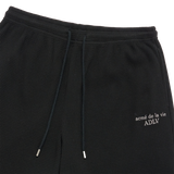 25SS エンボロゴワッフルショートパンツ ブラック