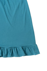 Aile frill skirt_teal