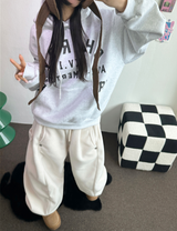 ボスサイズフリーススナップロングパンツ 🧸🩵🤍6カラー