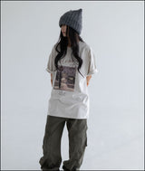 ウィリットスノーハーフスリーブTシャツ (oversize)