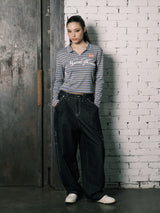 SLIM COLLAR L/S (BLUE)