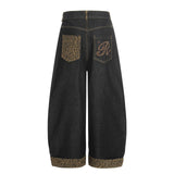 Leopard One Pocket Wide Pants