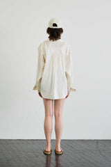 LUMINOUS OVERSIZED SHIRT / BEIGE
