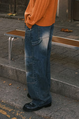 RETRO DART DENIM PANTS