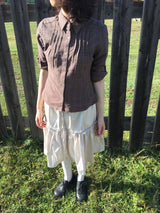 ハウアーチェックロールアップシャツ (4color)