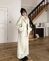 Tain Brushed Pigment Two-Way Zip-Up Hoodie