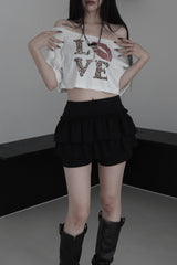 leopard love off shoulder T (2color)