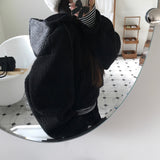 [BELLIDE MADE] Boa fleece + corduroy reversible zip-up hoodie