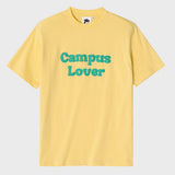 エンボスキャンパスラバーイエローショートスリーブTシャツ [Unisex]