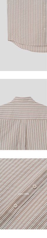 [S/S] Nut seersucker half shirts (2color)