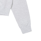 TEMPUS パッチクロップフードジップアップ (WHITE MELANGE)