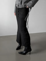 Janet two-way slit long skirt